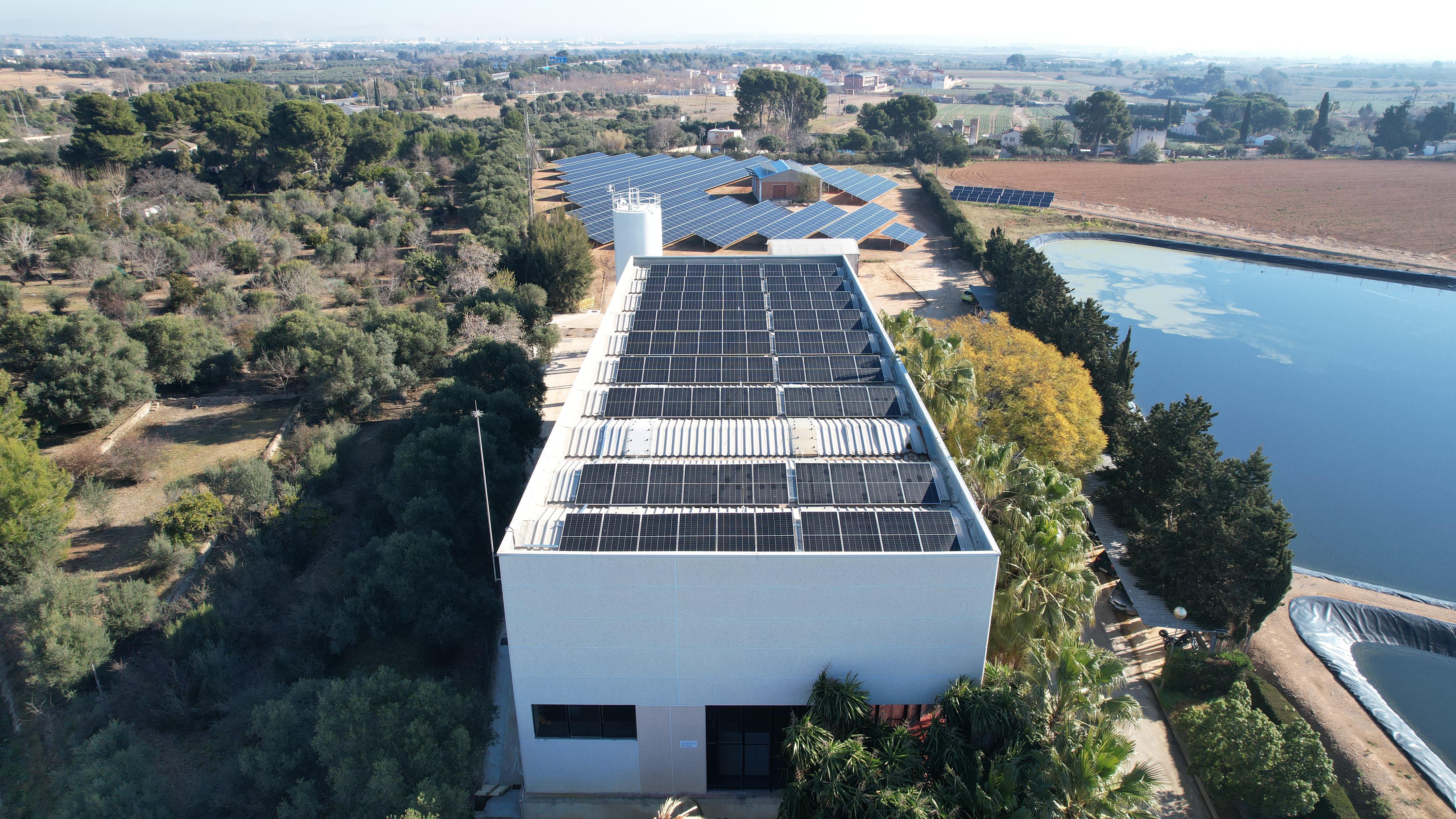 planta solar de la depuradora d'aigües de reus