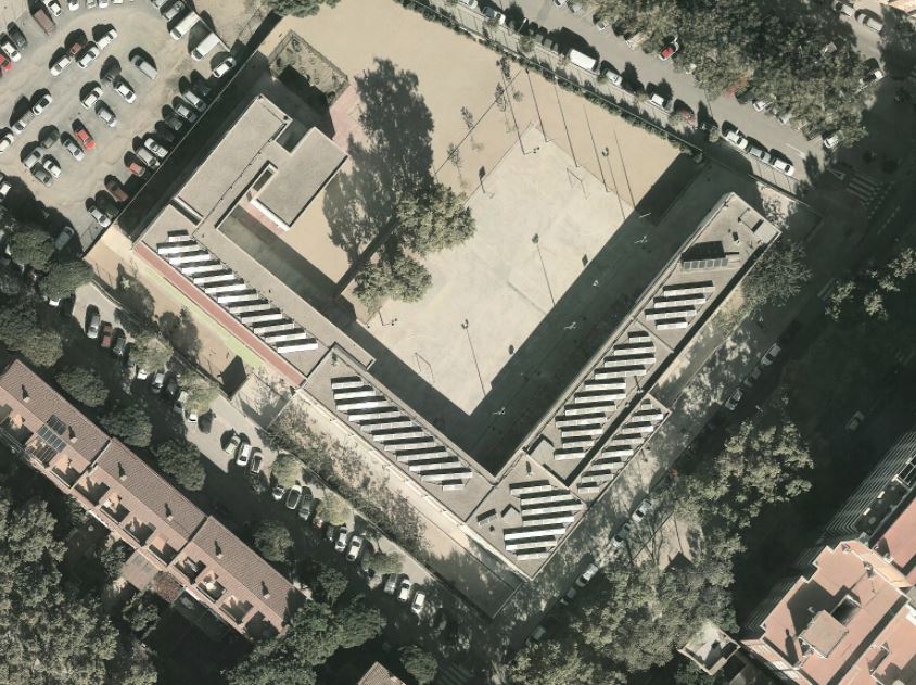 vista aèria escola teresa miquel i pàmites