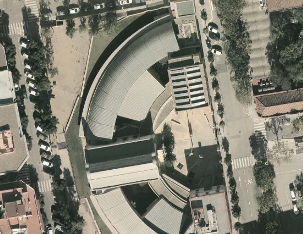 vista aèria biblioteca xavier amorós