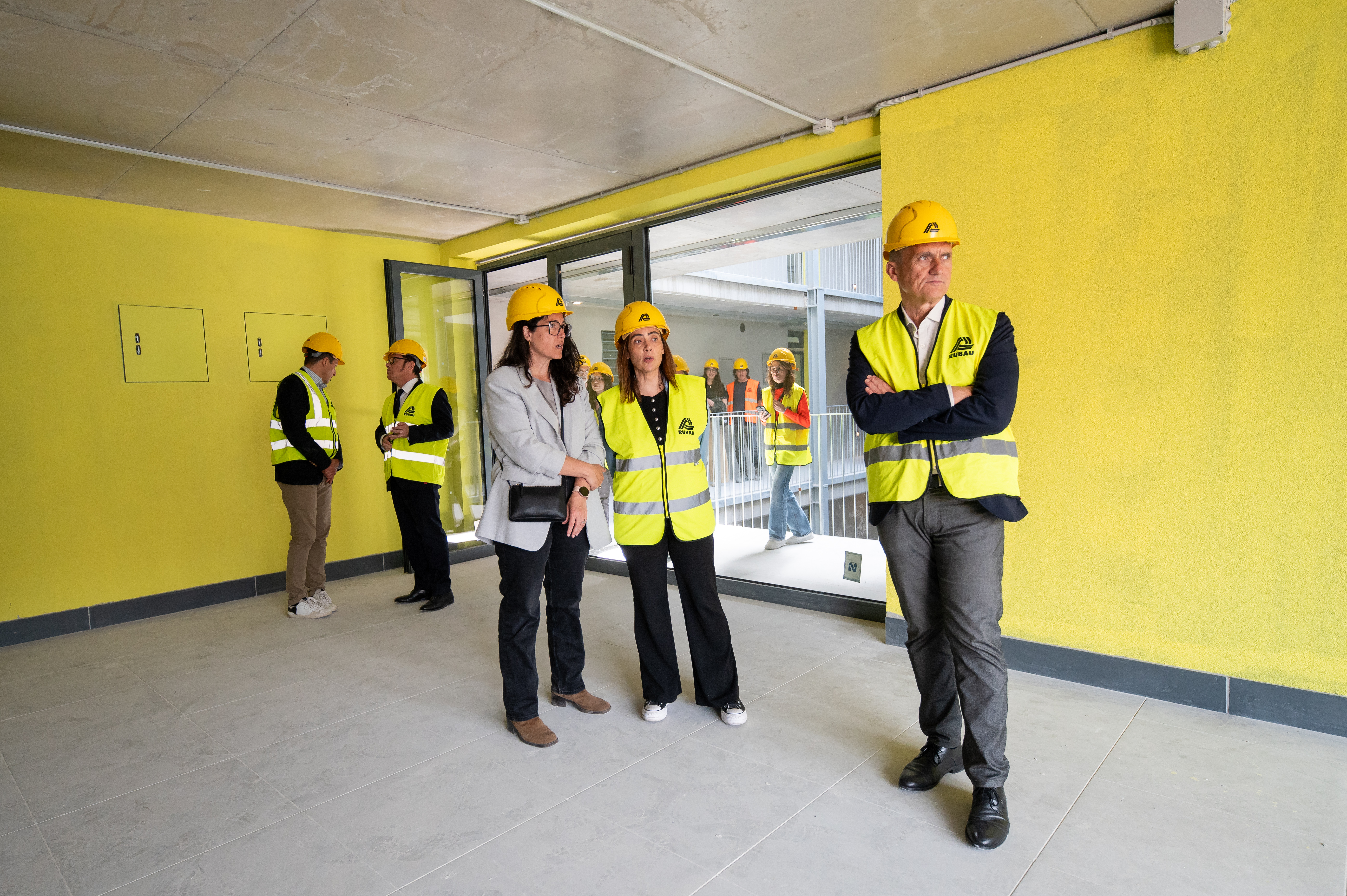 Visita d'obres a la promoció d'habitatge assequible de Mas Iglesias