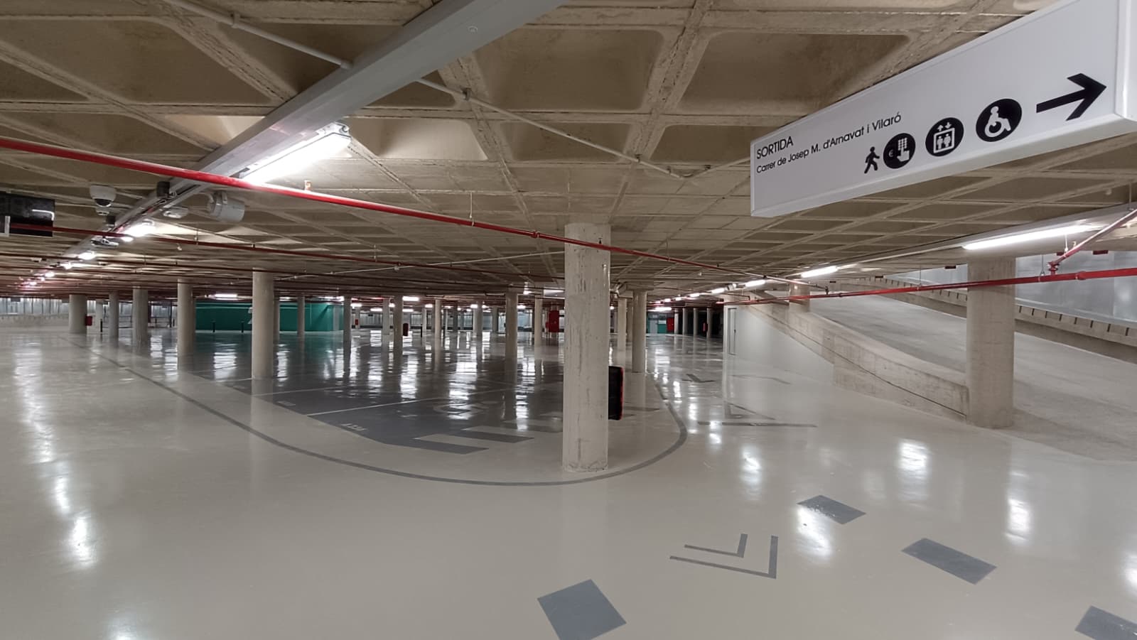 Obres de construcció de l'aparcament Riera