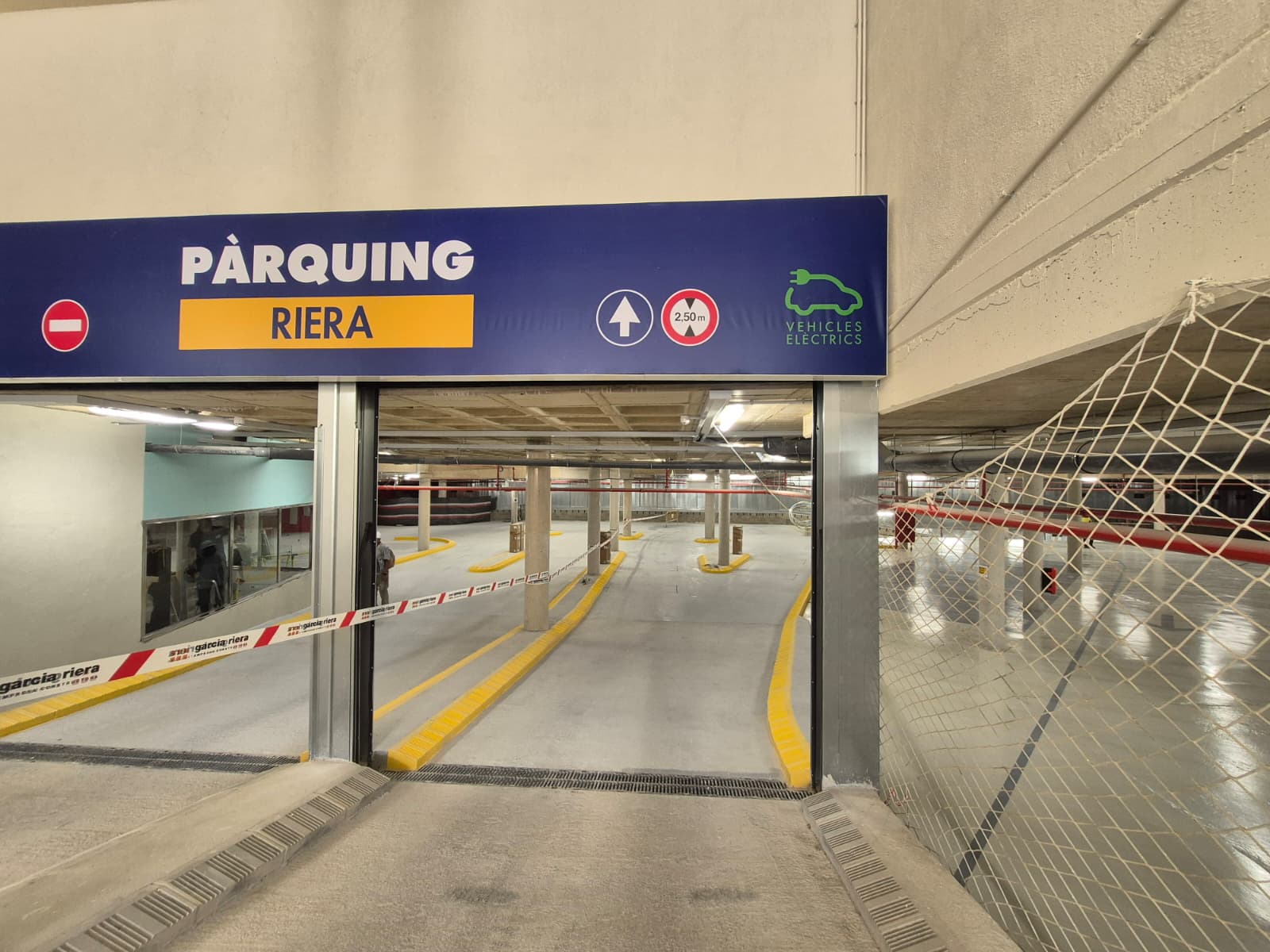 Obres de construcció de l'aparcament Riera