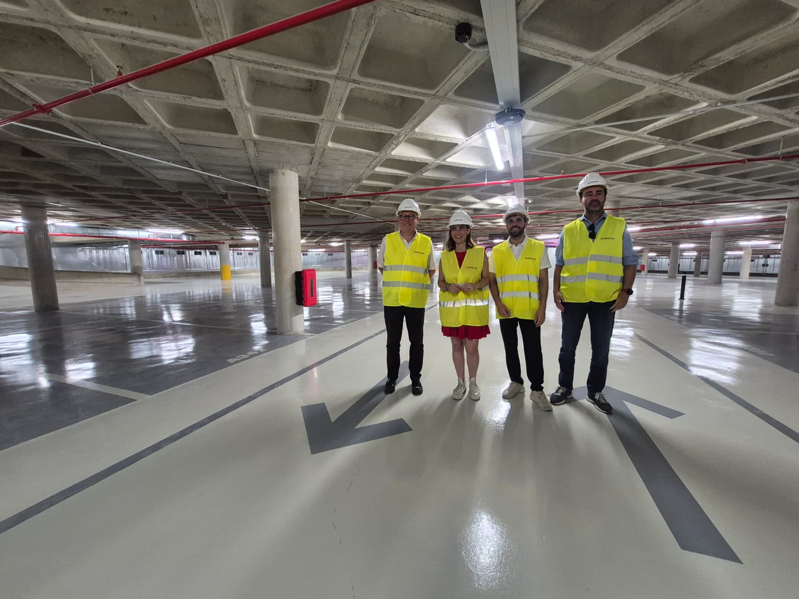 Obres de construcció de l'aparcament Riera