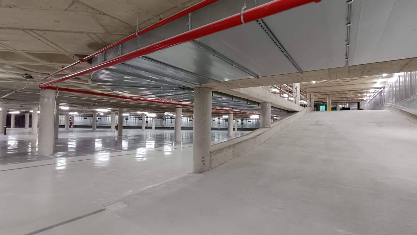 Obres de construcció de l'aparcament Riera