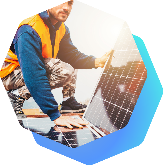 imatge d'una instal·lació d'energia solar
